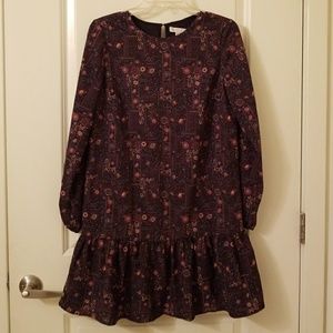 Long sleeve floral dress
